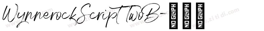 WynnerockScript TwoB字体转换